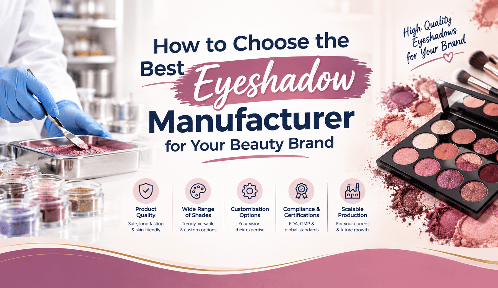 How to Choose the Best Eyeshadow Manufacturer for Your Beauty Brand