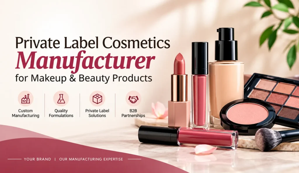 Private Label Cosmetics Manufacturer for Makeup & Beauty Products